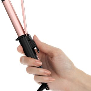 Farery Ceramic Mini Hair Curler For Short Hair, 3/4 Inch, Dual Voltage, Travel Size With Keratin & Argan Oil Infused, Curling Iron With Storage Bag