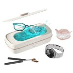 Marsflex Ultrasonic Cleaner, Professional 47Khz Super Sonic Jewelry Cleaner Machine With 12Oz 350Ml Stainless Steel Tank, Compact Ultrasonic Jewelry Cleaner For Eyeglass, Ring, Diamond, Earring