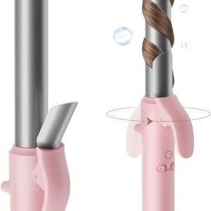 Tymo Rotating Curling Iron 1 Inch – Automatic Curling For Curls/Beach Waves, Tourmaline Ceramic Self Curler, 10M Negative Ions, 30S Fast Heat-Up, Long Barrel For Shoulder Length To Long Hair