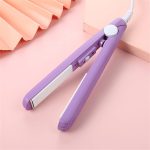 2024 Purple Werdeny Mini Ceramic Hair Curler & Straightener, 2-In-1 Curling Iron With 1/2 Inch Barrel For Short And Fine Hair