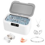 Ultrasonic Jewelry Cleaner, 500Mlprofessional Ultrasonic Cleaner, 4 Modes Digital Timer For Eye Glasses, Ring, Earring, Necklaces, Watch Strap, Makeup Brush, Watch Strap, Dentures, Diamonds