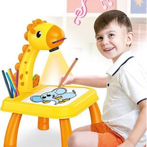 Eme-Rald Drawing Projector Table For Kids, Trace And Draw Toy With Light, Painting Art Child Education Board Desk Set Birthday Gifts Playset Boys Girls 3+ (#01)