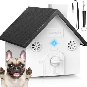 Anti Barking Devices, Dog Bark Control Devices With 3 Modes, 50 Ft Dog Barking Deterrent Device Bark Box Dog Training & Behavior Aids, Dog Barking Silencer For Indoor & Outdoor