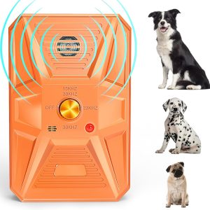 Tuncate Dog Barking Device, 3 Modes Ultrasonic Anti Bark Device, Suitable For All Types Of Dogs, 33 Feet Stops Neighbor Dog Barking, 100% Safe Dog Bark Stopper, Stops Dog Unwanted Behaviors, Orange