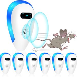 Ultrasonic Pest Repeller, Indoor Pest Control For Mosquito, Mouse, Cockroach, Bug, Roach, Electronic Plug-In Insect Repellent For House, Garages, Warehouses, Offices, Hotel,6 Pack