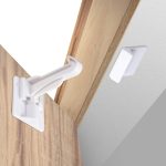 Invisible Baby Proofing Cabinet Latch Locks (10 Pack) – No Drilling Or Tools Required For Installation, Works With Most Cabinets And Drawers, Works With Countertop Overhangs, Highly Secure