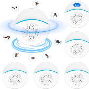 2024 Ultrasonic Pest Repeller, Indoor Pest Repellent 6 Packs, Electronic Plug In Pest Control For Roach, Ant, Rodent, Mouse, Bugs, Mosquito, Spider Repellent For House, Garage, Warehouse