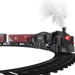 Baby Home Metal Alloy Model Train Set, Electric Train Toy For Boys Girls, With Realistic Train Sound,Lights And Smoke, Gifts For 3 4 5 6 7 8+ Year Old Kids