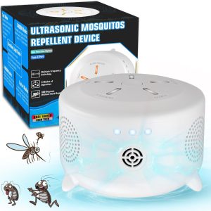 Ultrasonic Pest Repeller, Mosquito Repellent Indoor & Outdoor, Rodent Mouse Repellent, 400 Ft Protection Pest Control Repellent Device For Bugs, Mosquito, Spider, Roach, Ant