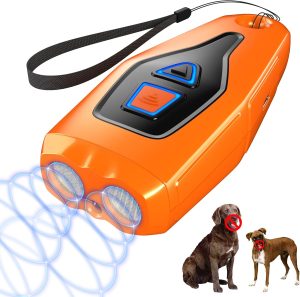 Niemopoty Dog Bark Deterrent Devices, Anti Barking Device For Dogs No Barks Training Tool, Long Range Ultrasonic Barking Silencer Stops Dogs Bad Behavior | Bark Collar Alternative