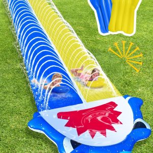 30Ft Slip Lawn And Slide, Water Slides For Kids Backyard Giant Slip Splash And Slide For Kids Teens And Adults – Summer Slip Water And Slides For Outdoor Backyard Lawn Summer Party