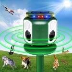 2024 Solar Animal Repeller – 360° Animal Repellent Ultrasonic Outdoor – Deer Cat Repellent Devices Squirrel Dog Repeller With Motion Sensor & Flash For Fox Bird Mole Skunk Coyote Raccoon