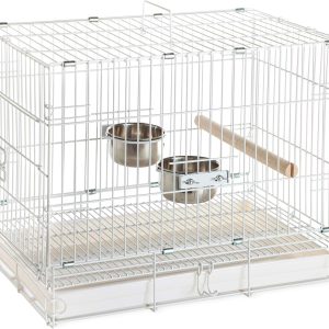 Prevue Pet Products Travel Bird Cage 1305 White, 20-Inch By 12-1/2-Inch By 15-1/2-Inch