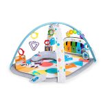 Baby Einstein 4-In-1 Kickin’ Tunes Music And Language Play Gym And Piano Tummy Time Activity Mat