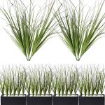 Misswarm 6Pcs Artificial Grass Plant, Artificial Shrubs Wheat Grass, Artificial Greenery Stems Weed For Room Indoor Home Decor, Artificial Tall Grass Artificial Plants For Outdoor Decor