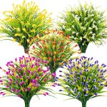 Ouddy Decor 20 Bundles Artificial Flowers For Outdoors, Calla Lily Flowers Uv Resistant Faux Greenery Artificial Plants Outdoor For Garden Porch Window Box Wedding Decor, Multicolor