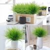 Artificial Outdoor Plants, Fake Wheat Grass Greenery Shrubs, UV Resistant Faux Plastic Plants Garden Porch Window Box Décor