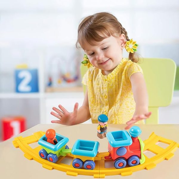 Baby Toys Train Set, Musical Electric Train Toys, Toddler Electric Train Set, Musical Train Toys with Tracks