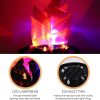 Battery Operated Fake Fire Lamp, 3D Artificial Fire Flames 4 in 1 Campfire Realistic Effect, Flame Bowl Hanging Flame Light