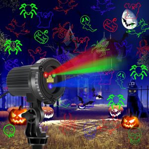 Halloween Outdoor Projection Light, Halloween Holographic Projector Light