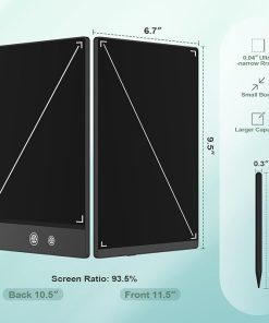 LCD Writing Tablet for Adults, 9.5″ LCD Writing Tablet, Double-Sided Full Screen, Erasable Digital Notepad