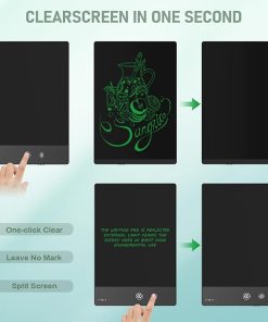 LCD Writing Tablet for Adults, 9.5″ LCD Writing Tablet, Double-Sided Full Screen, Erasable Digital Notepad
