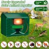 Outdoor Ultrasonic Animal Repeller with Motion Sensor, Adjustable Volume, Waterproof, Extension Cord, Powerful Repel