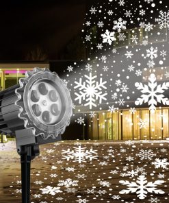 Outdoor Waterproof Snowflake Projection Lamp