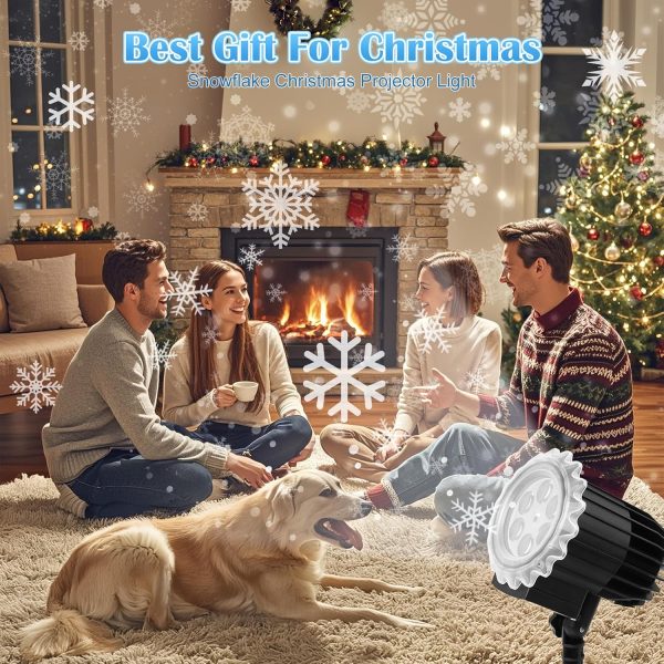 Outdoor Waterproof Snowflake Projection Lamp