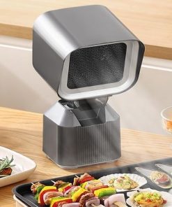 Portable Range Hood, Mini Desktop Range Hood with 3 Layer Filter, Detachable Filter, Low Noise