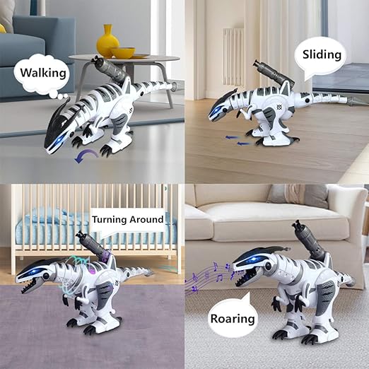 Remote Control Dinosaur Robot, Interactive Electronic Pet, RC T-Rex Toy, RC Robot Dinosaur Intelligent Interactive Smart Toy