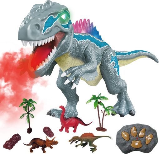 Remote Control Dinosaur Toys, LED Light Up Dinosaur Toys, Robot Toys Dinosaurs