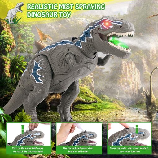 Remote Control Dinosaur Toys, Light Up & Realistic Roaring Sound, T Rex Dinosaur Toys, Electronic Walking Dinosaur Toys, Dinosaur Robot Toy