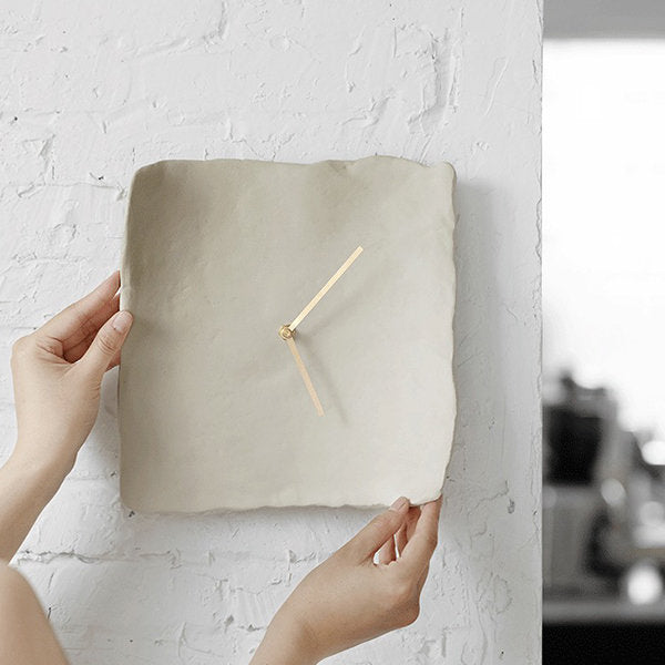 Resin White Clock