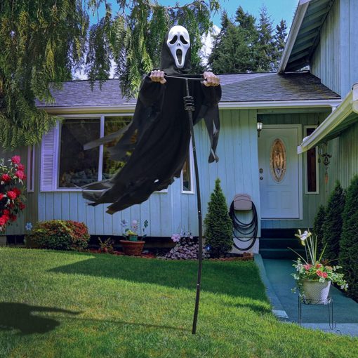 Scarecrow Screaming Ghost Halloween Scary Ghost of Death Ghost Flying Halloween Decoration for Outdoor Garden