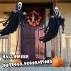 Scarecrow Screaming Ghost Halloween Scary Ghost of Death Ghost Flying Halloween Decoration for Outdoor Garden