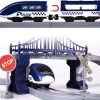 Train Sets for Boys & Girls, Battery Operated Train Set with Tracks Magnetic Connection, Train Set for Toddler