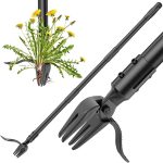 Weed Puller with Long Handle, Adjustable Stand Up Weed Puller Tool, High Hardness Weed Pulling Tool