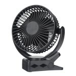 10000Mah Clip On Fan Rechargeable, Usb Fan With 4 Speeds, Strong Airflow Sturdy Clamp For Golf Cart Office Desk Outdoor Travel Camping Tent Gym Treadmill