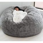 Giant 7Ft Fur Bean Bag ( Beans Are Included )