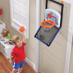 2 In 1 Floor To Over The Door Basketball Hoop