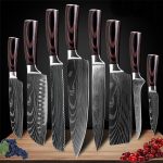 8 Pc Kitchen Knife Set – Stainless Steel Professional Chef Knife Set By Shushaku