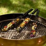 Portable Bbq Skewers Grill Basket Stainless Steel