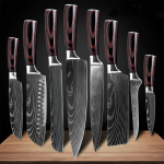 Juzo Professional Japanese Damascus Steel Chef Knife Knives Set