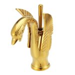 Gold Brass Swan Basin Taps