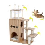 Luxury Cat Tree Playground Wooden House