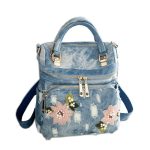 School Mini Denim Backpack