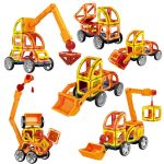 Big Size Engineering Vehicles Magnetic Toy