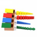 Sensorial Knobless Cylinders Kids Wooden Toy