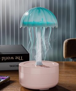 Jellyfish Dance Aromatherapy Essential Oil Diffuser, Ingenious Cute Small Humidifier with 7 Colors Night Light